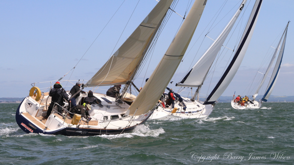 large sailboats racing